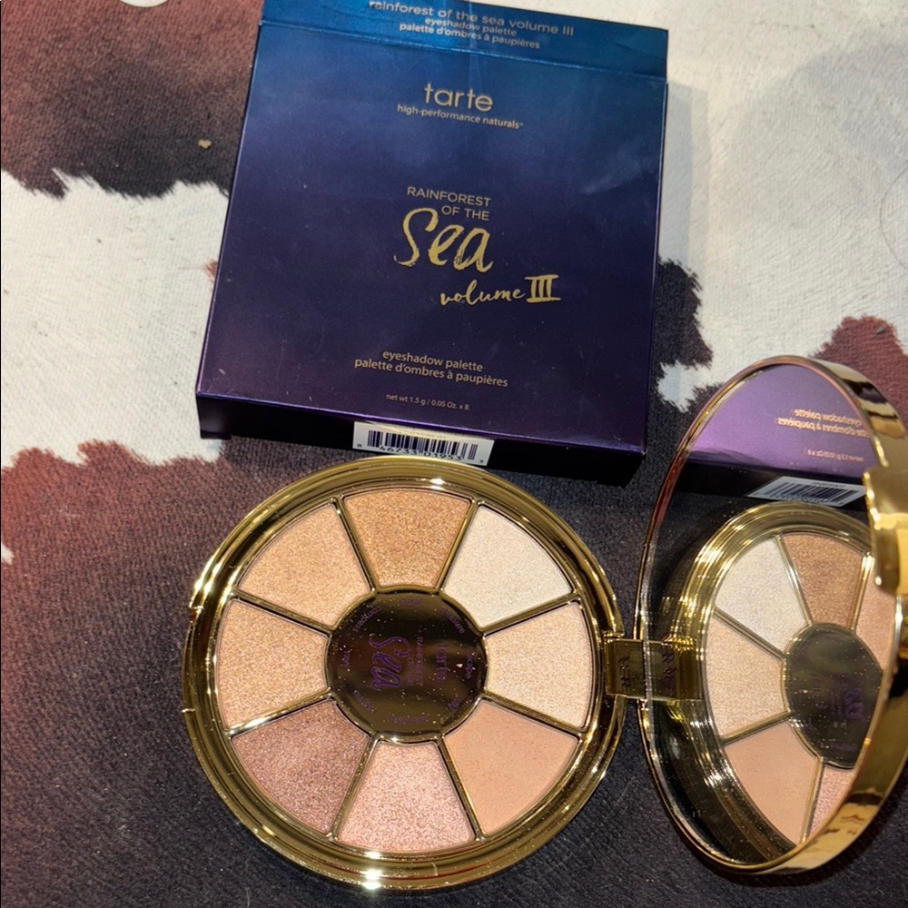 Tarte Gold and Cream Eyeshadow Palette Luxurious Makeup